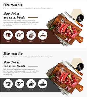 소고기 요리 소개 슬라이드 – 제품 및 서비스 개요