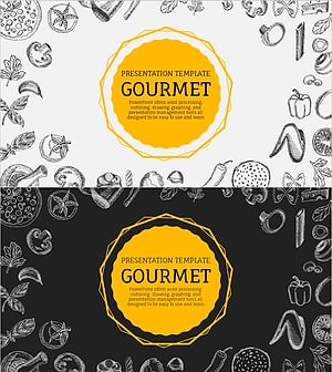 Gourmet Illustration Template Cover – Capture Unique Dishes