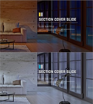 Interior Decoration PPT Section Cover – Stylish Space Representation