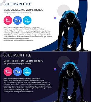 준비운동의 중요성을 강조한 클러스터 다이어그램 슬라이드