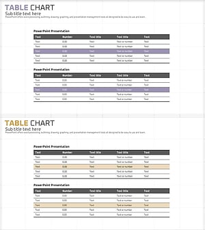 보라, 브라운 테이블 디자인의 재무계획 슬라이드
