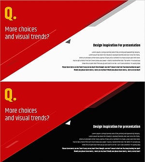 질문과 답변을 통한 고객 소통 강화 - 사선 템플릿