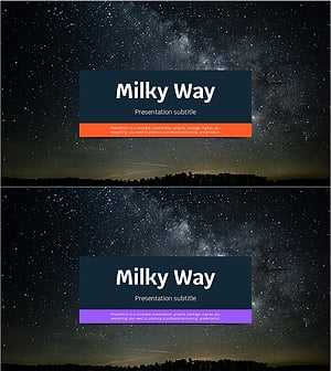 Milky Way Theme Template Cover
