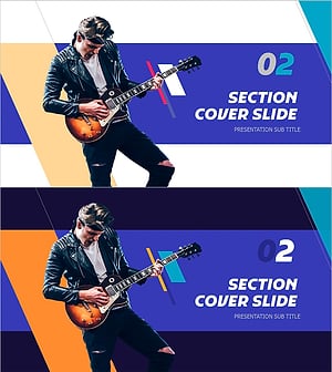 음악 페스티벌 섹션 커버 슬라이드 – 감정과 열정을 담다