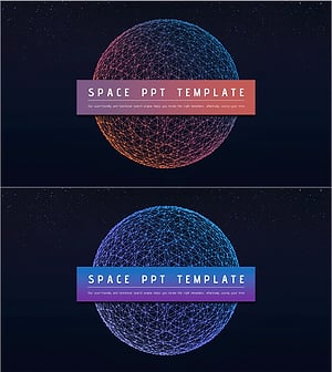 우주 원형 테마 템플릿 표지