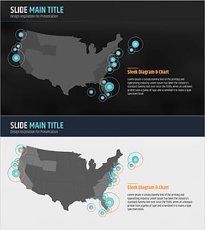 지역 분포도를 활용한 글로벌 마케팅 전략 슬라이드