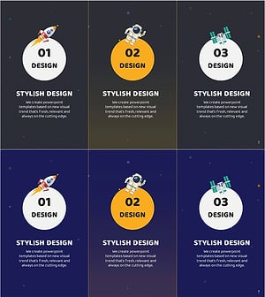 우주 사업 프로그램 소개 슬라이드 – 혁신과 가능성