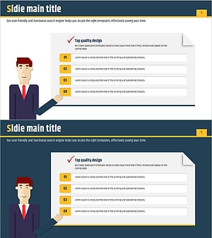 비즈니스 일러스트와 안내 텍스트 – 효과적인 운영 계획