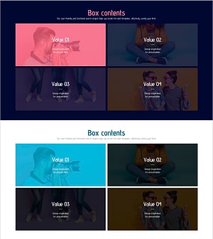 사진 콘셉트 박스로 제품 및 서비스 소개 – 창의적인 디자인