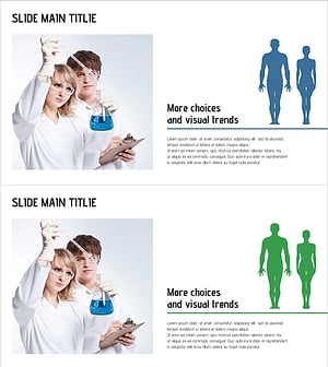 과학 실험을 위한 프레젠테이션 슬라이드 – 선택과 시각적 트렌드