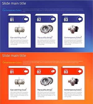 부품별 상세 안내 슬라이드 템플릿 – 효율적 운영계획