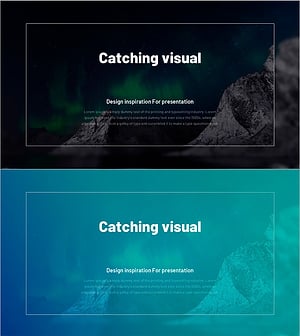 신비로운 오로라 배경의 슬라이드 – 인트로 및 아웃트로