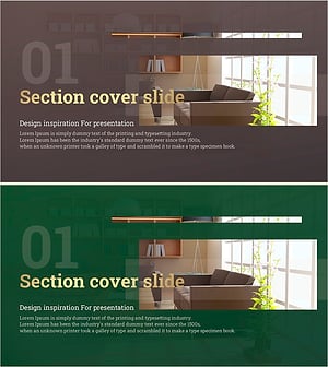 Advanced Interior PPT Cover – The Start of a Stylish Presentation