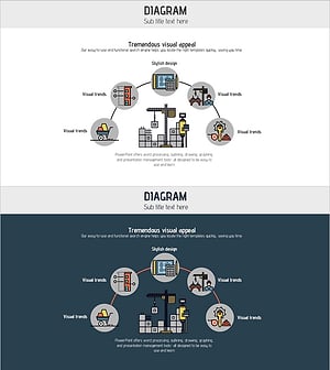 건축 일러스트 원형 다이어그램 – 최신 기술 현황