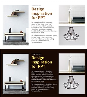 조명의 활용도를 시각화한 프레젠테이션 템플릿