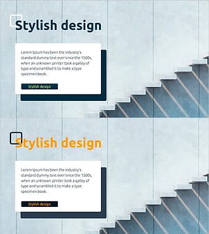 성장과 전망을 담은 텍스트 박스 슬라이드