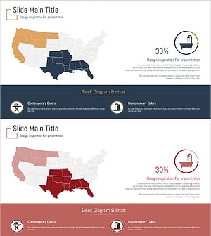 욕실 수요조사 그래프 – 시장 분석을 위한 도넛형 슬라이드
