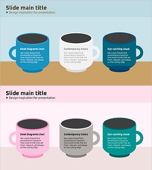 일러스트 컵과 텍스트박스 – 제품/서비스 소개