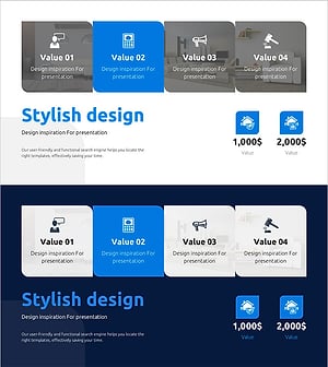 조세 전략을 위한 다이어그램 슬라이드