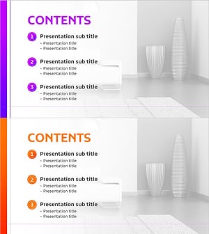 퍼플 오렌지 인테리어 배경의 목차