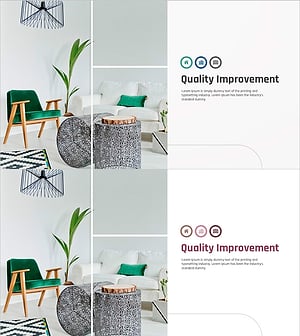 깔끔한 화이트 인테리어 사진 – 포트폴리오 및 사례 슬라이드