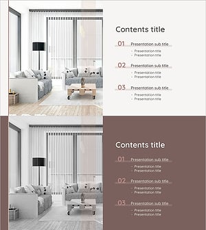 깔끔한 인테리어 디자인 PPT 목차