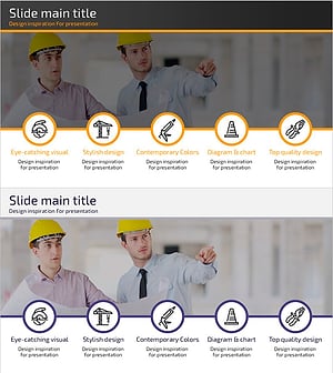 기술 특성을 시각화한 클러스터 다이어그램 슬라이드