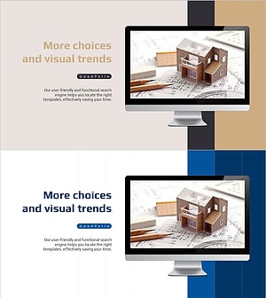 건축 모형 목업과 텍스트 - 디자인과 기능성이 조화를 이루다