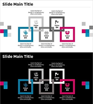 중첩 연결 박스 다이어그램 – 제품 및 서비스 소개