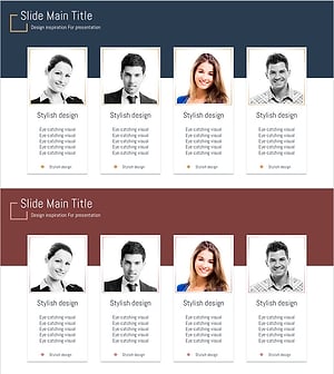 네이비 버건디 맨파워 – 고객 중심의 획기적 비즈니스 프레젠테이션