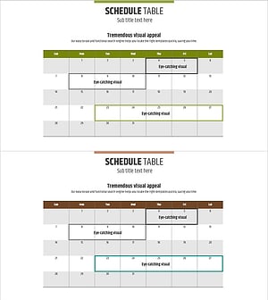 Green Brown Calendar – Effective Time Management