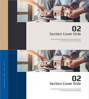 건축 기술 템플릿 간지 – 섹션 커버 슬라이드