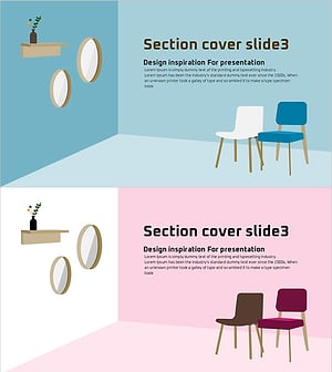 가구 일러스트 템플릿 간지03 – 섹션 커버 슬라이드