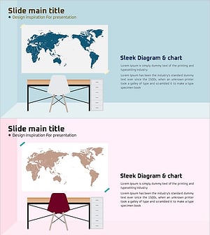 지도 포스터와 텍스트로 전략적 마케팅 계획 수립