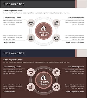 Business Overview Spread Diagram – Visually Attractive Business Introduction