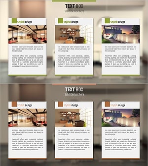 인테리어 사례 소개하는다이어그램 슬라이드