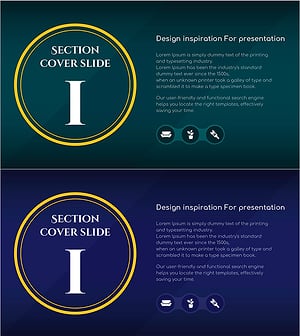 Interior Plan PPT Section Cover Slide – Modern Design