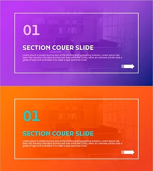 Simple Square Frame Section Cover Slide – Effective Section Cover