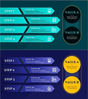 제품 가치 상관관계 슬라이드 – 다이어그램 기반의 비즈니스 인사이트