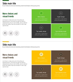 디지털 시공 체계를 위한 클러스터 다이어그램 슬라이드 템플릿