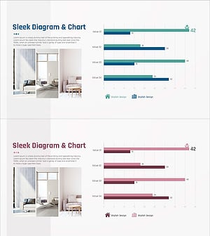 제품 분석 비교 그래프 – 시장현황을 시각화한 슬라이드