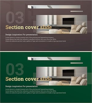 고급 인테리어 PPT 간지 – 세련된 디자인의 섹션 커버 슬라이드