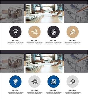 리모델링 작업 계획을 위한 다이어그램 슬라이드