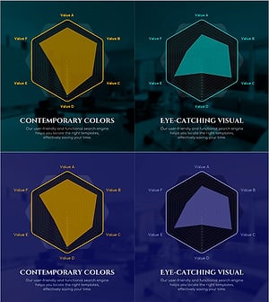 그린 퍼플 방사형 차트 분석 – 시각적 강점을 담다