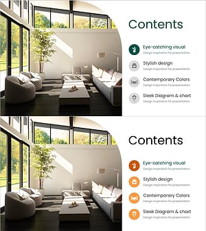 Interior Composition Slide - Stylish Design