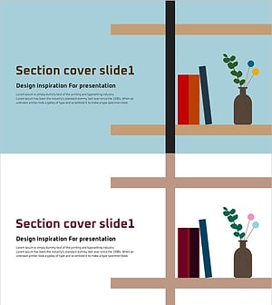 가구 일러스트 템플릿 간지01 – 세련된 디자인의 섹션 표지 슬라이드