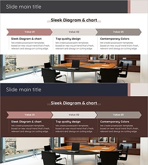 선형 다이어그램을 활용한 프로젝트 추진 방향 슬라이드