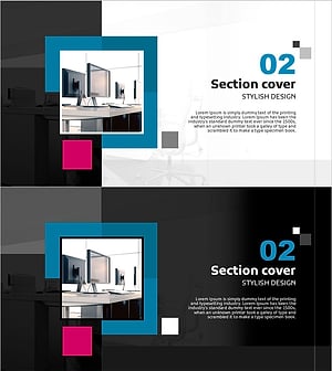 실내 인테리어 디자인 템플릿 간지 02 – 스타일리시한 섹션 커버