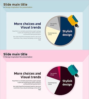 Pie Chart and Chopa Illustration – Market Analysis Slide