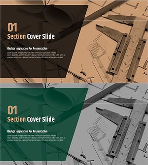 Architectural Design Proposal PPT Cover – Creativity and Professionalism